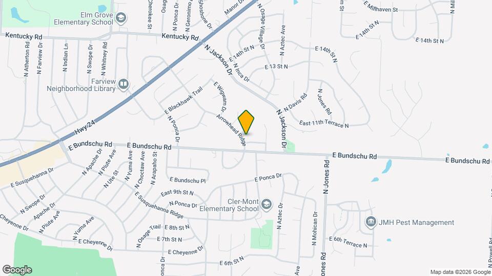 1019 N Arrowhead Ridge Map and Location Details