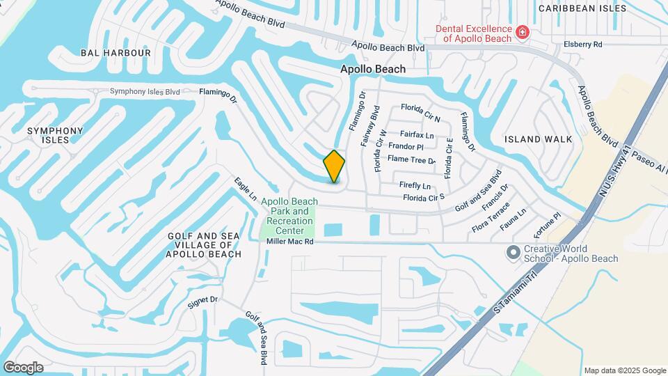 625 Flamingo Dr Map and Location Details