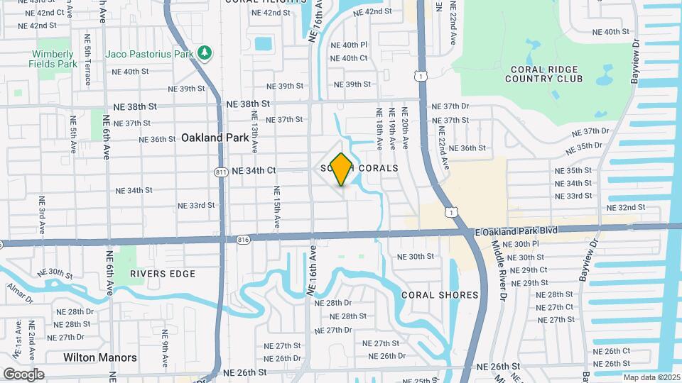 3351 NE 17th Ave-Unit -0 Map and Location Details