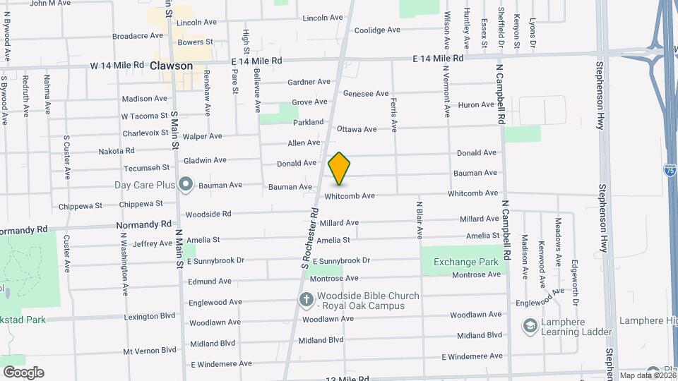 701 Whitcomb Ave Map and Location Details