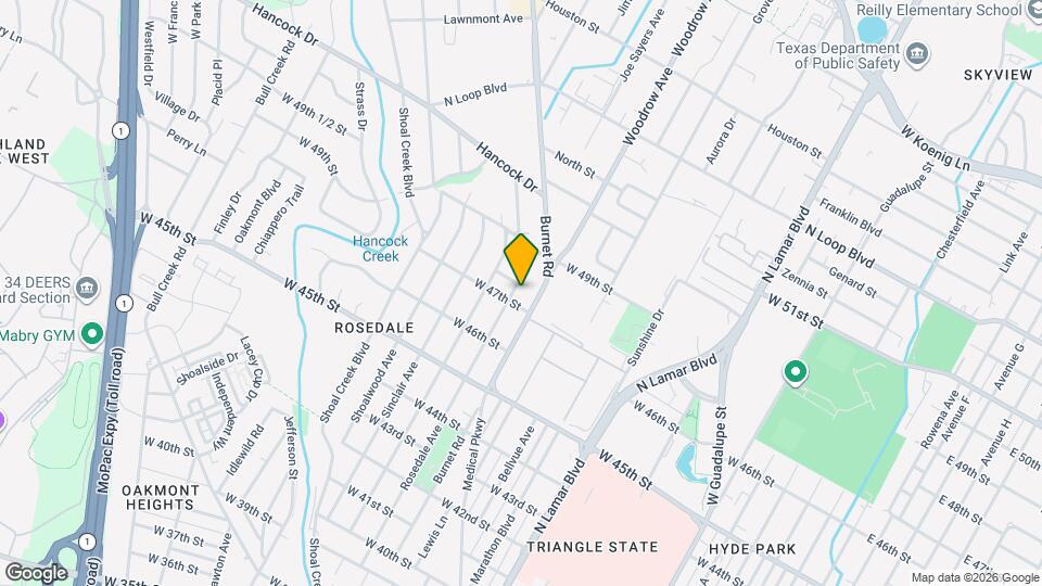 4705 Rosedale Ave Map and Location Details