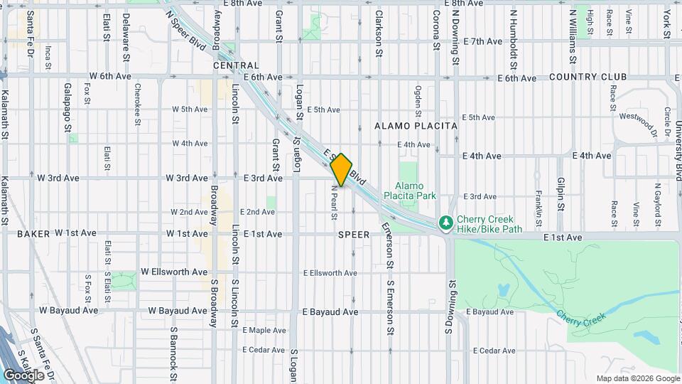 250 N Pearl St Map and Location Details