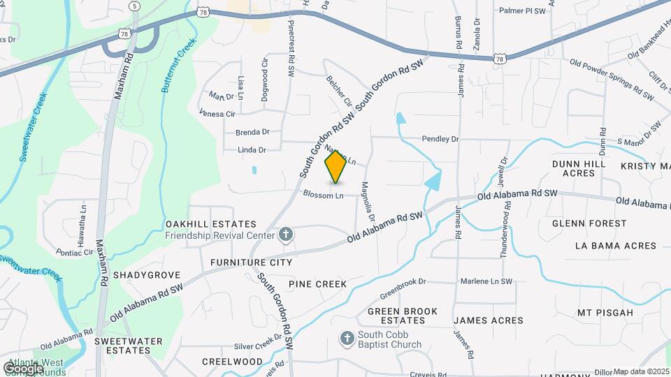 1766 Blossom Ln Map and Location Details