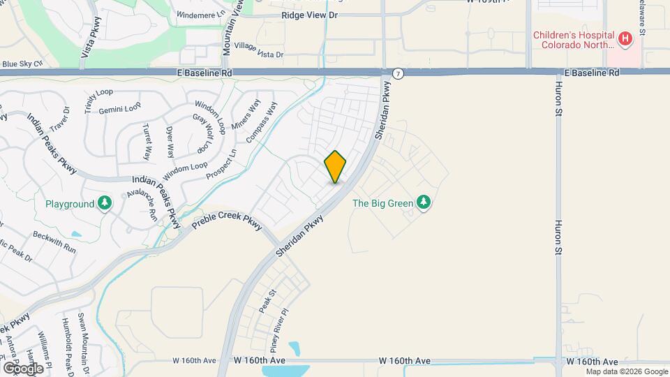 16582 Shoshone Pl Map and Location Details