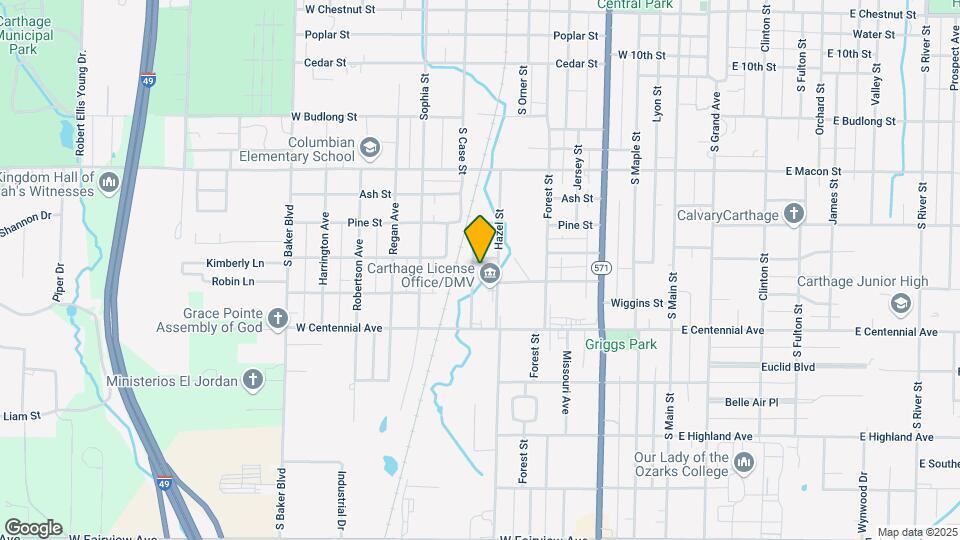 1408 S Case St Map and Location Details
