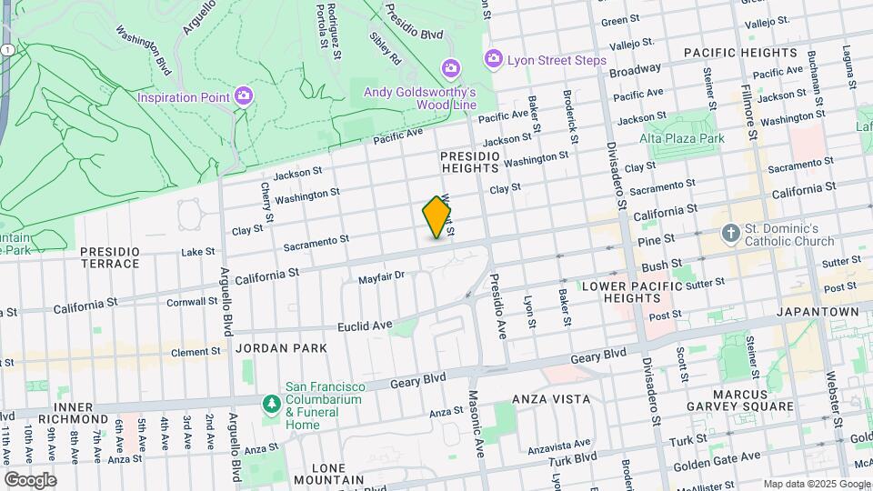 3316 California St Mapa y Detalles de la Ubicación