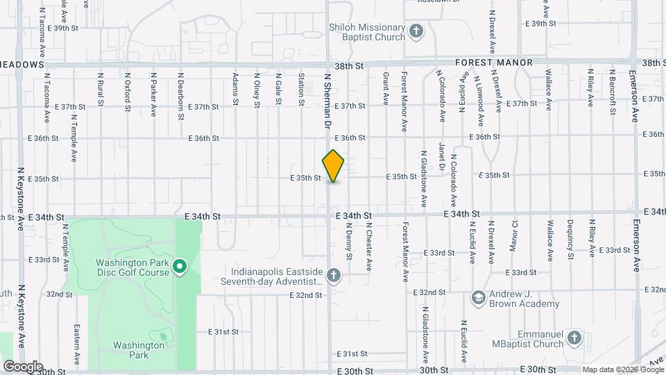 3437 N Sherman Dr Map and Location Details