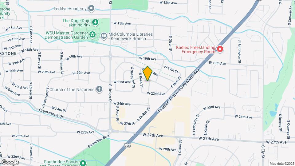 2102 S Quillan St Map and Location Details