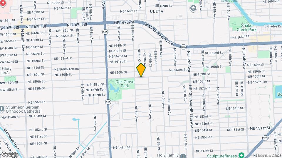 830 NE 159th St Map and Location Details