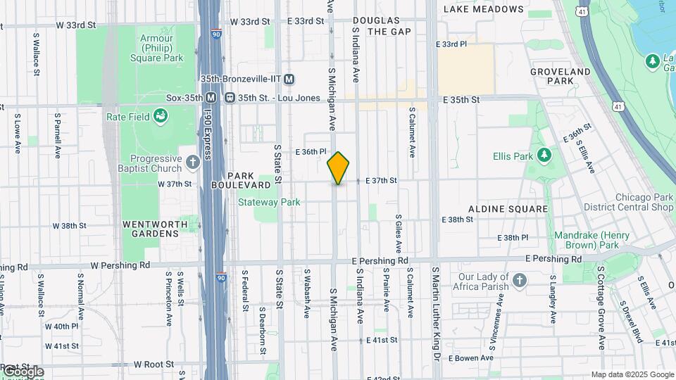 3711 S Michigan Ave Map and Location Details