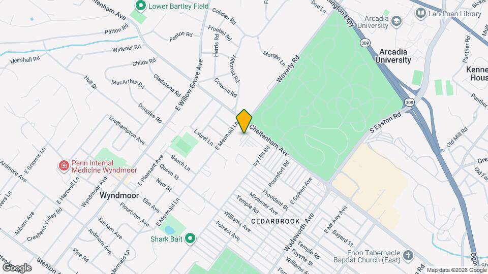 7630 Cheltenham Ave Map and Location Details