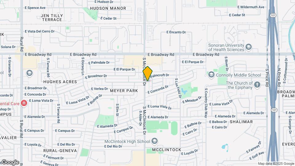 McClintock Townhomes Mapa y Detalles de la Ubicación