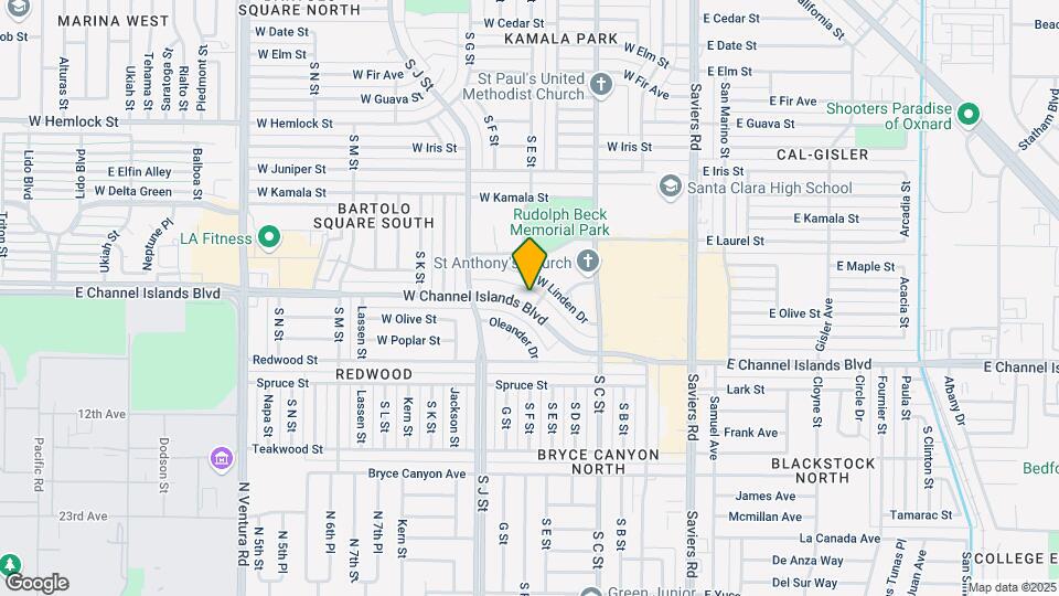 611 W Channel Islands Blvd Map and Location Details