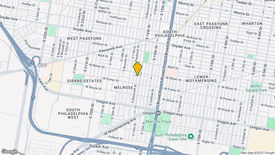 2423 S Bancroft St Map and Location Details