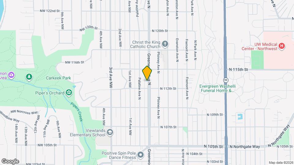 11217 Greenwood Ave N Map and Location Details