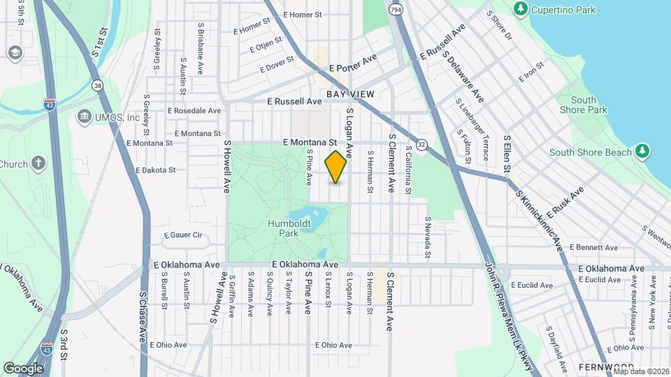 2926 S Lenox St, Unit 1 Map and Location Details