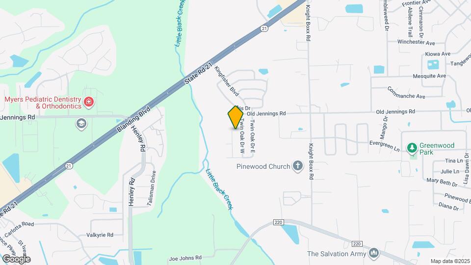 1603 Twin Oak Ln Map and Location Details