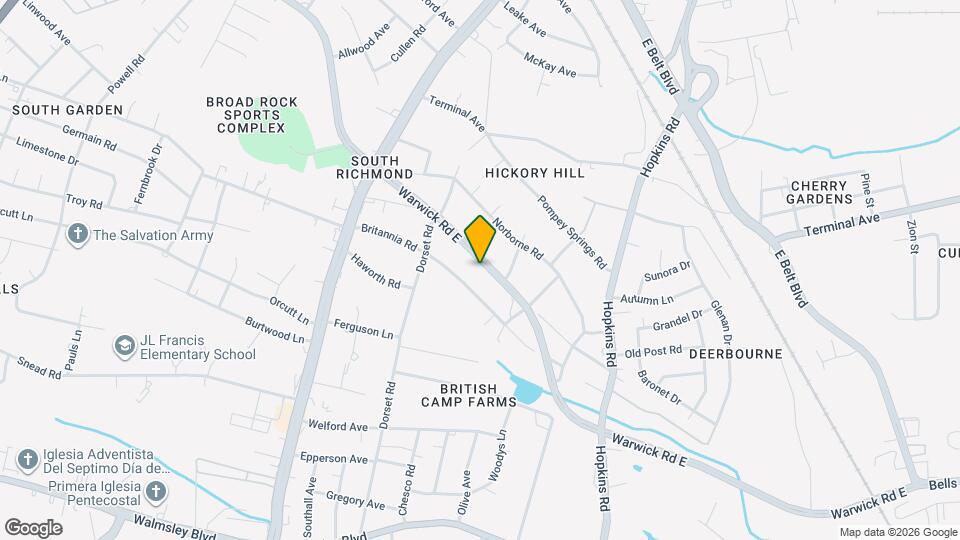 4311 Warwick Rd Map and Location Details