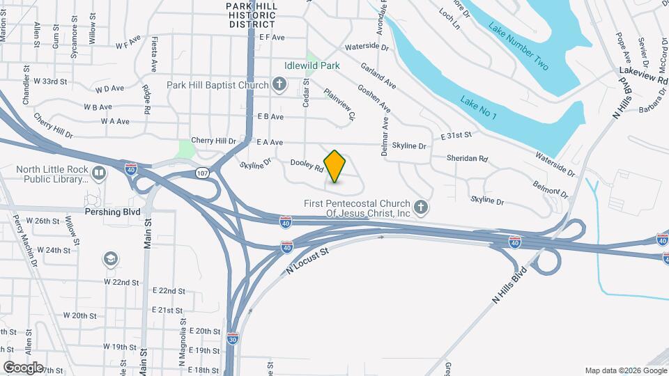 505 Skyline Dr Map and Location Details