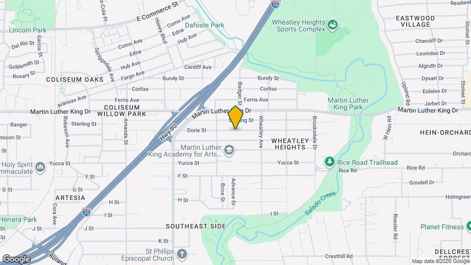 340 Dorie St Map and Location Details