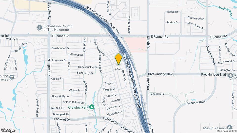 3110 Silver Springs Ln Map and Location Details