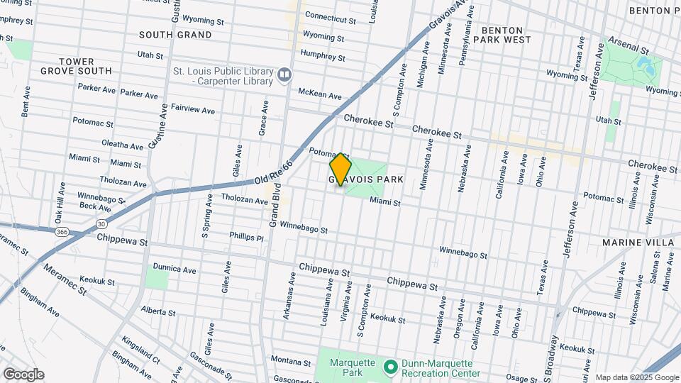 3555 Louisiana Ave Map and Location Details