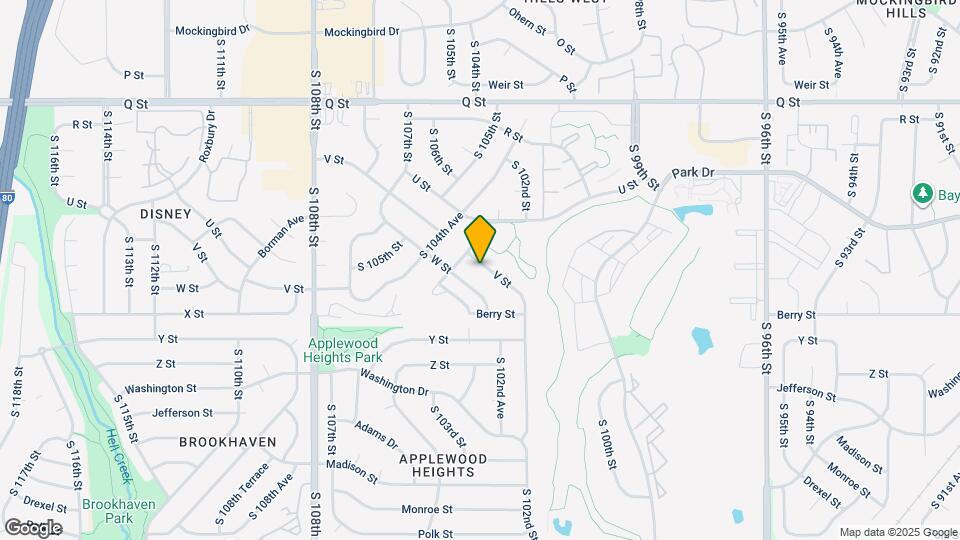 10329 V St Map and Location Details