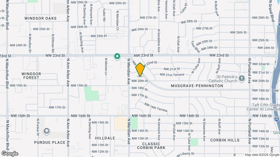 4421 NW 20th St Map and Location Details