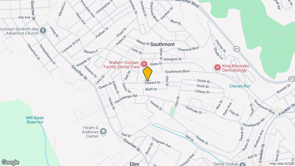 555 Edward St Map and Location Details