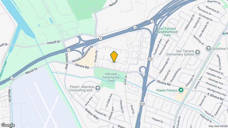 2069 Olivera Rd Map and Location Details