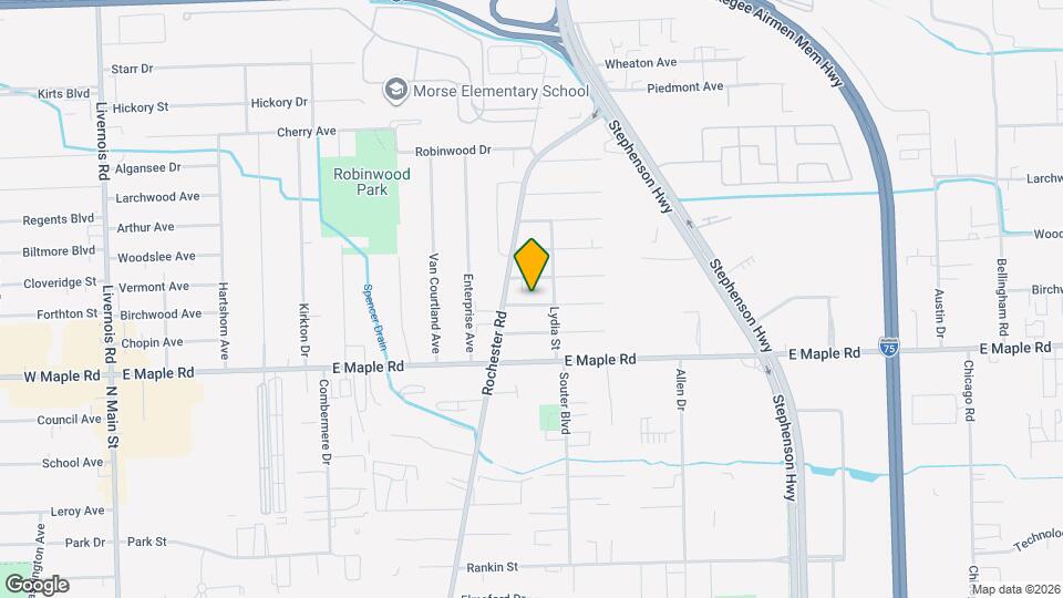 1037 Birchwood Ave Map and Location Details