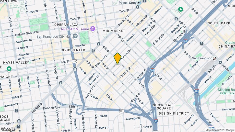 1233 Howard St Map and Location Details