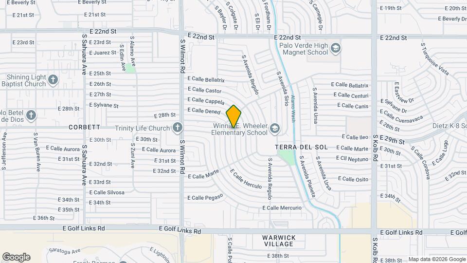 6526 E Calle Dened Map and Location Details