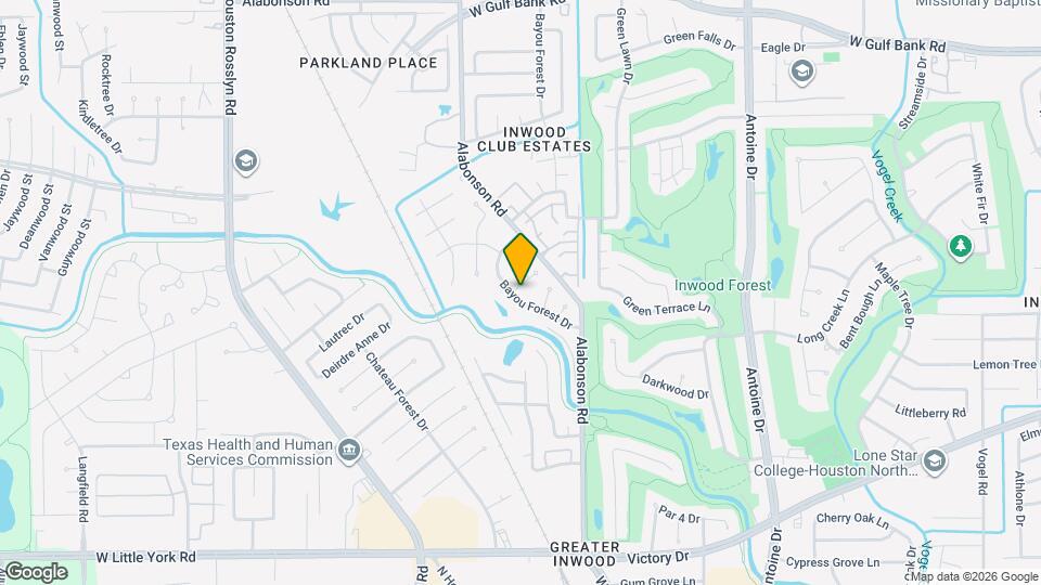 7146 Bayou Forest Dr Map and Location Details