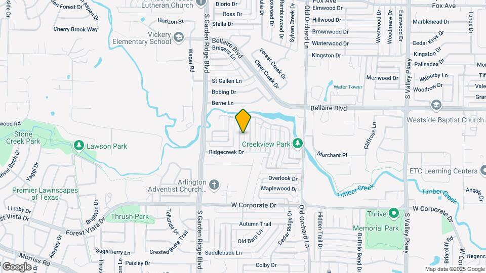 1717 Shady Creek Dr Map and Location Details