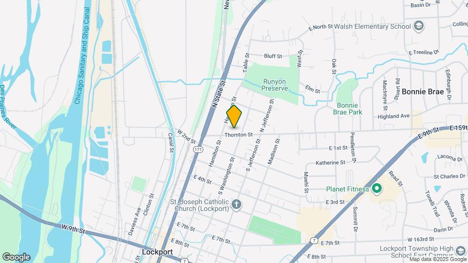 220 Thornton St Map and Location Details