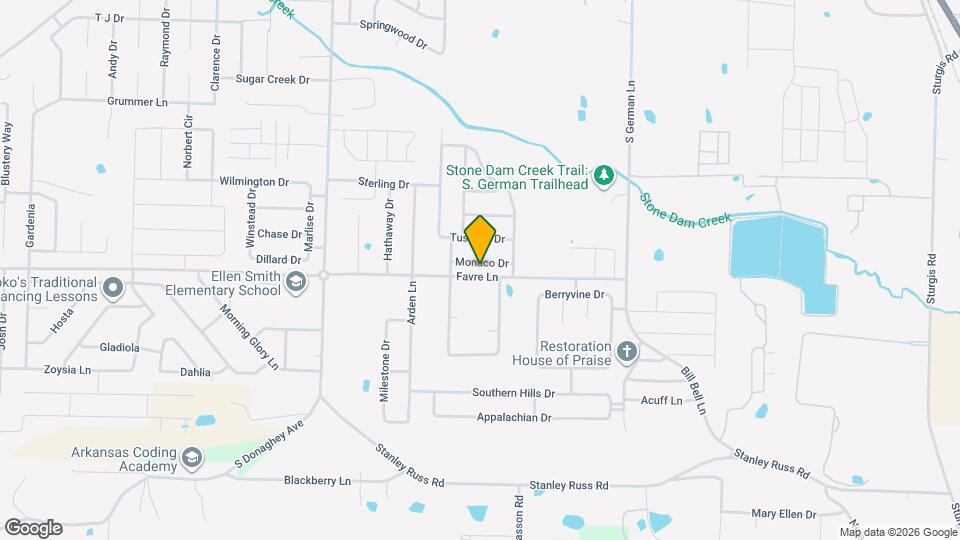 1735 Monaco Dr Map and Location Details