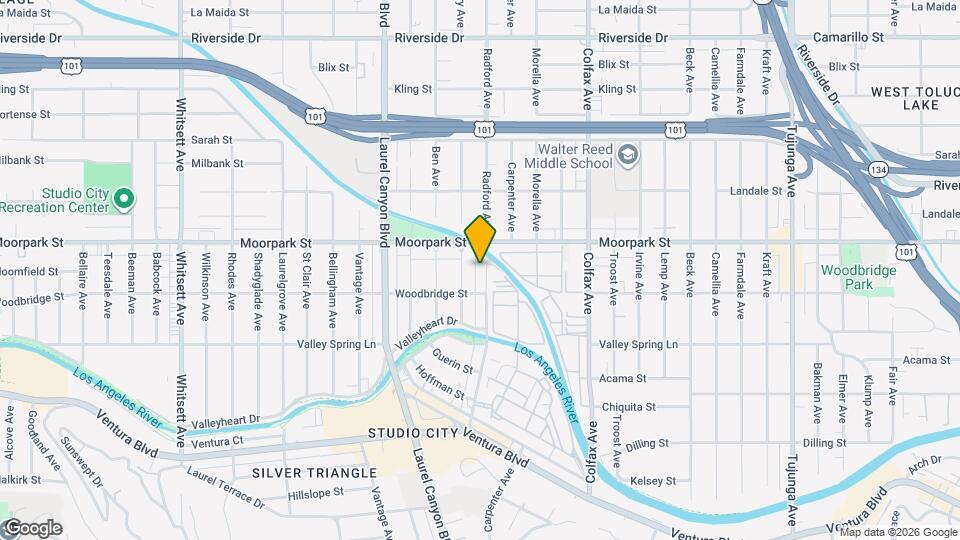 4329 Radford Ave Mapa y Detalles de la Ubicación