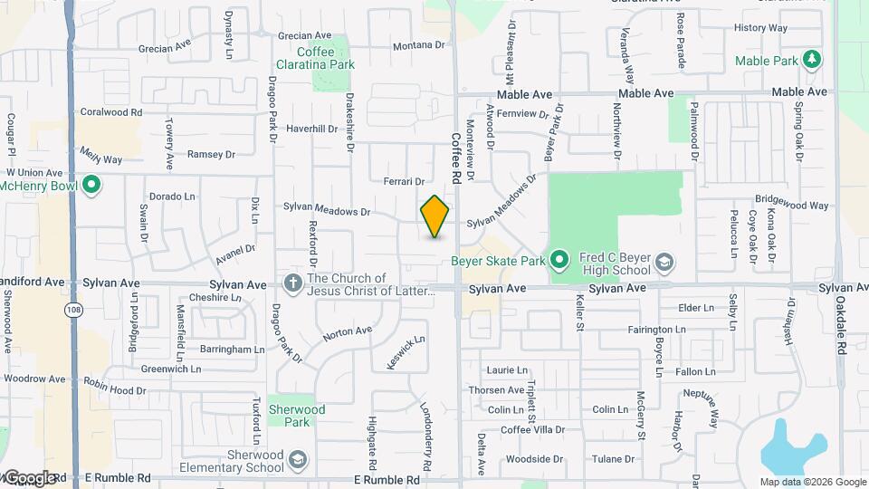 3545 Fountain Way Mapa y Detalles de la Ubicación