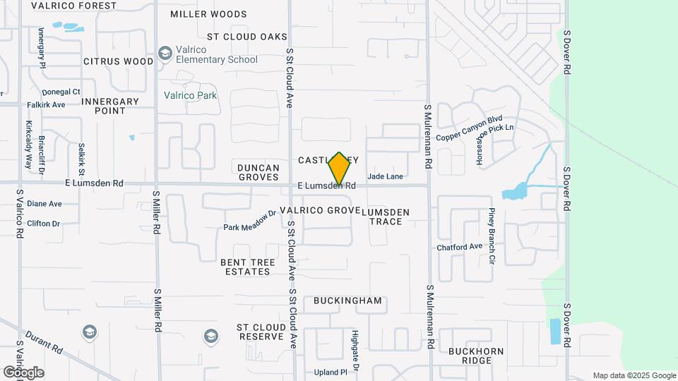 3916 Valrico Grove Dr Map and Location Details