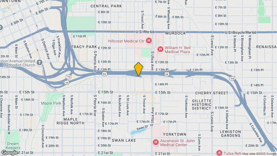 1610 E 14th St Map and Location Details