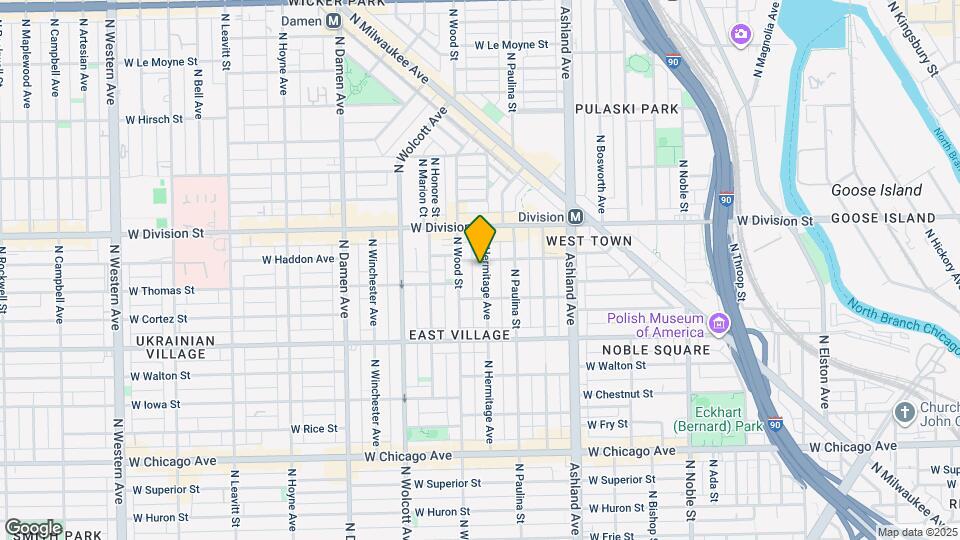 1078 N Hermitage Ave Map and Location Details