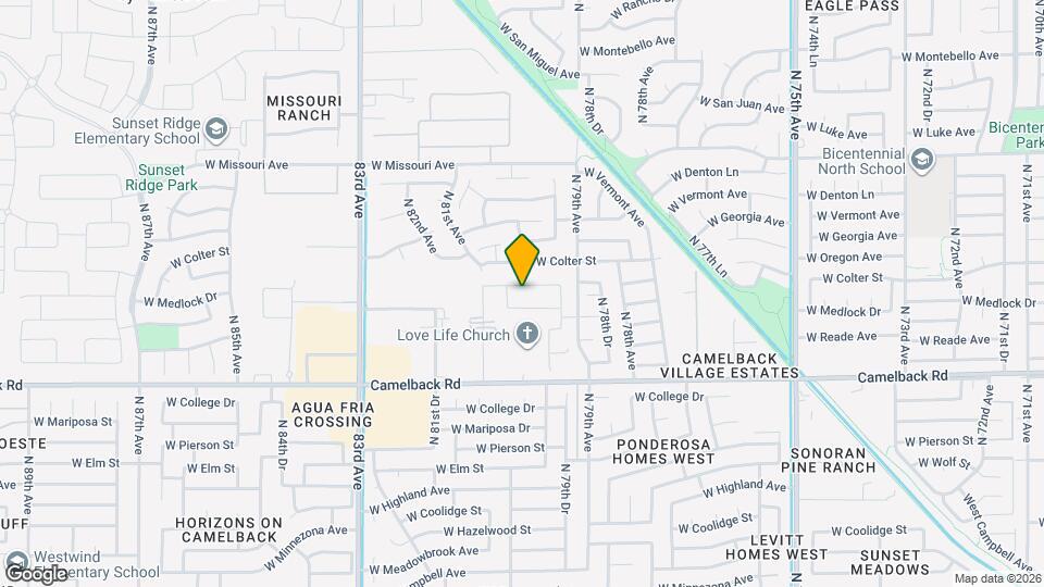 7959 W Orange Dr Map and Location Details
