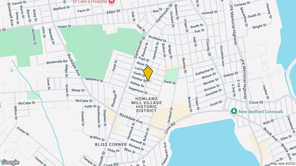 152 Hemlock St, Unit Apt 2 Map and Location Details