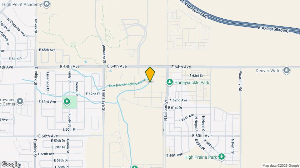 20568 E 63rd Ave Map and Location Details