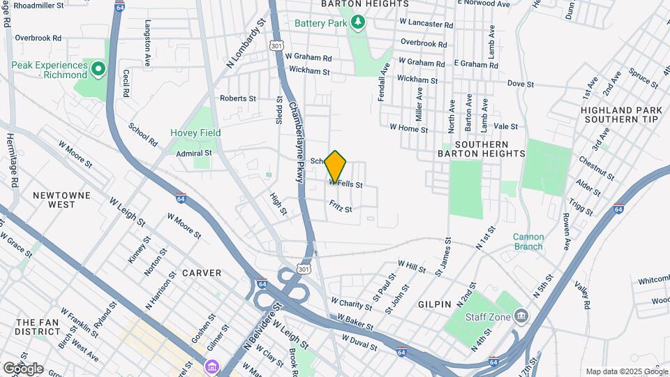 1608 Brookfield St Map and Location Details
