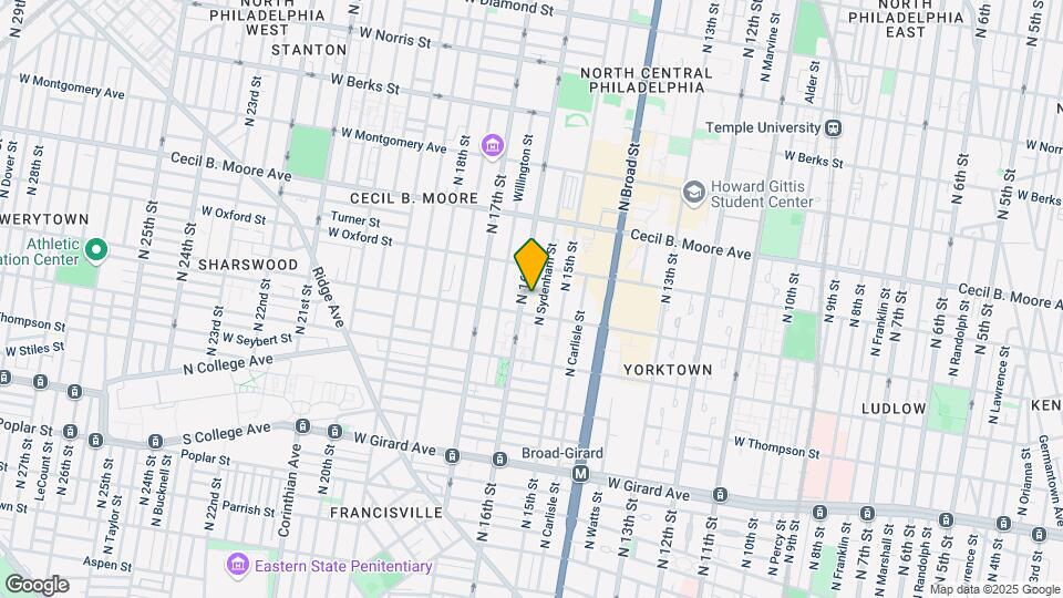 1511 N 16th St Map and Location Details