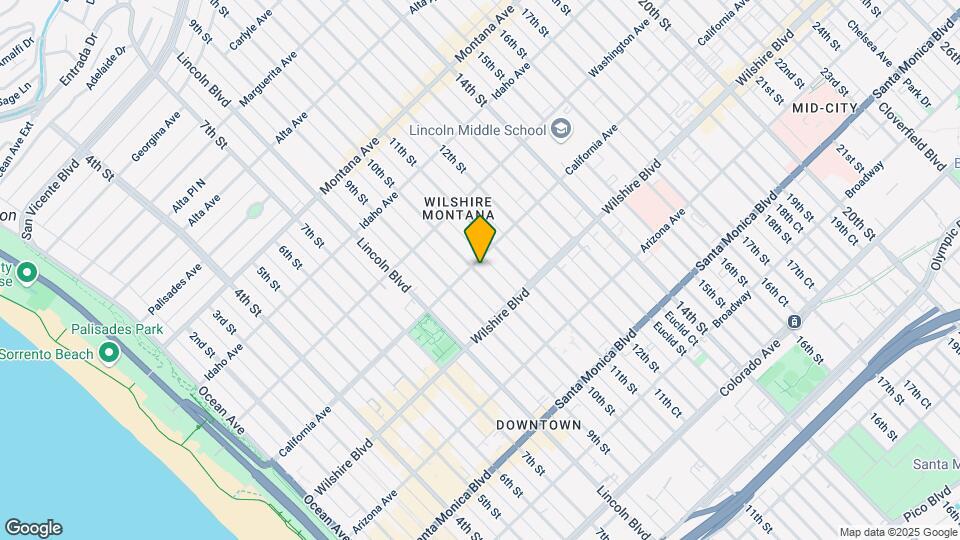 1002 California Ave Mapa y Detalles de la Ubicación