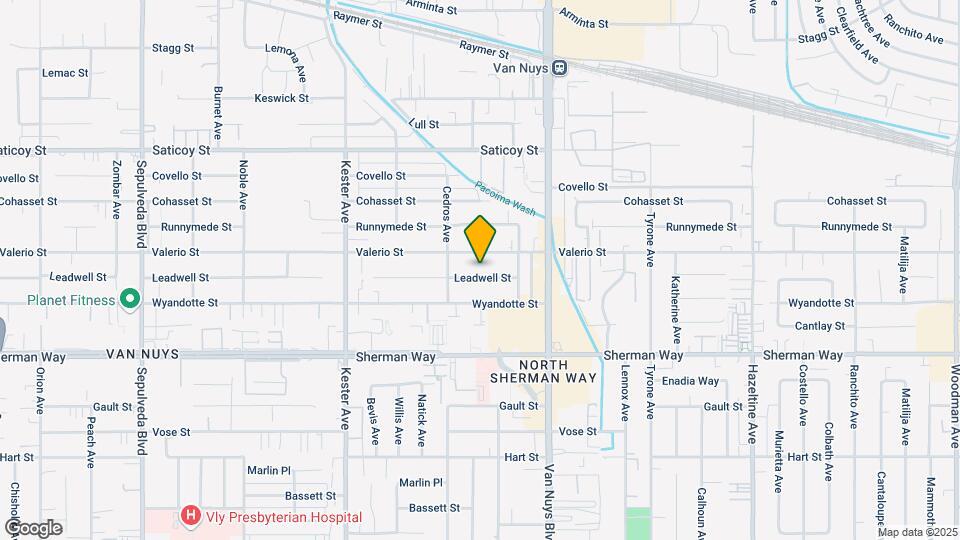 14621 Leadwell St Mapa y Detalles de la Ubicación