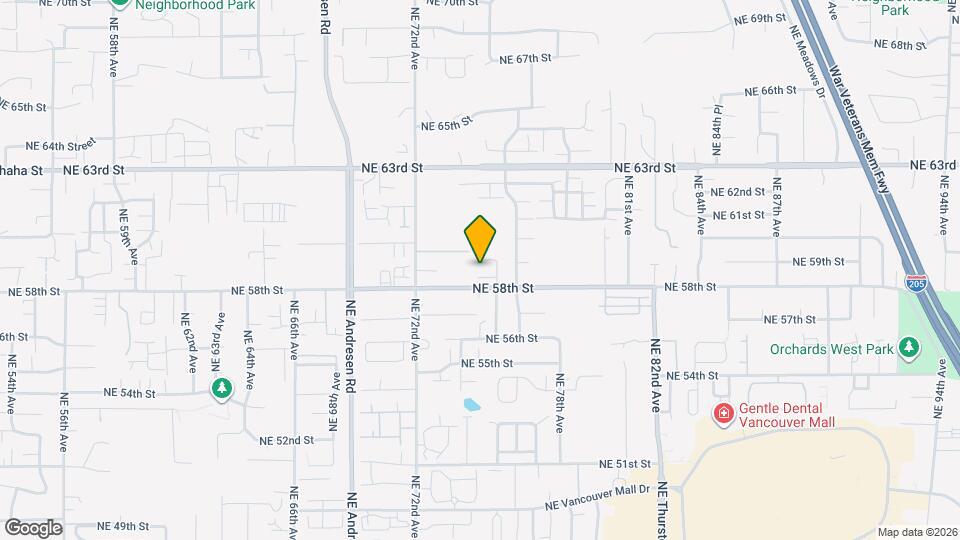 7412 NE 58th Way Map and Location Details